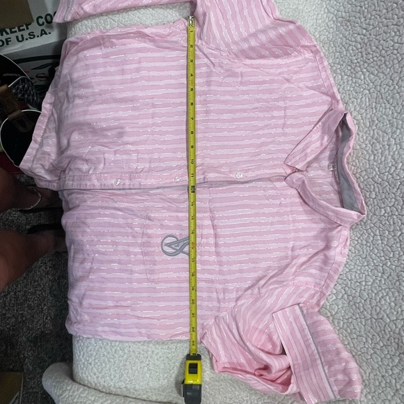 NWOT Victoria' Secret Sleep Shirt Womens XL PINK Button Front SLEEP SHIRT - Picture 6 of 6